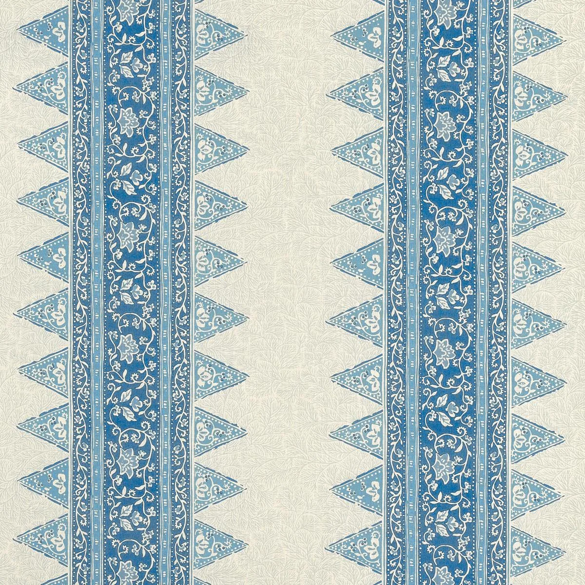 Schumacher 180721 Foxglove Indoor/Outdoor Indigo fabric swatch