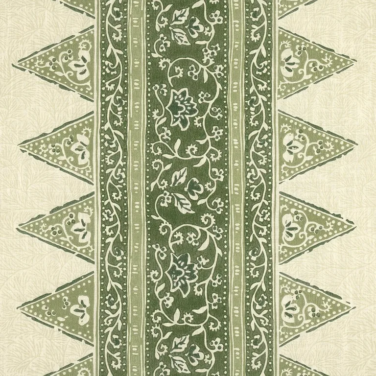 Schumacher 180720 Foxglove Indoor/Outdoor Leaf Green fabric swatch