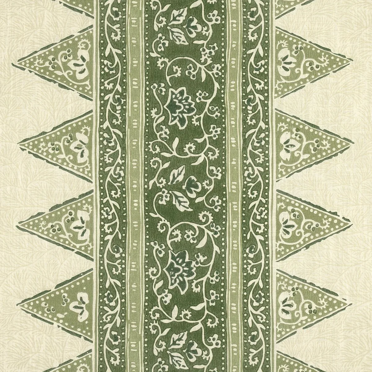 Schumacher 180720 Foxglove Indoor/Outdoor Leaf Green fabric swatch