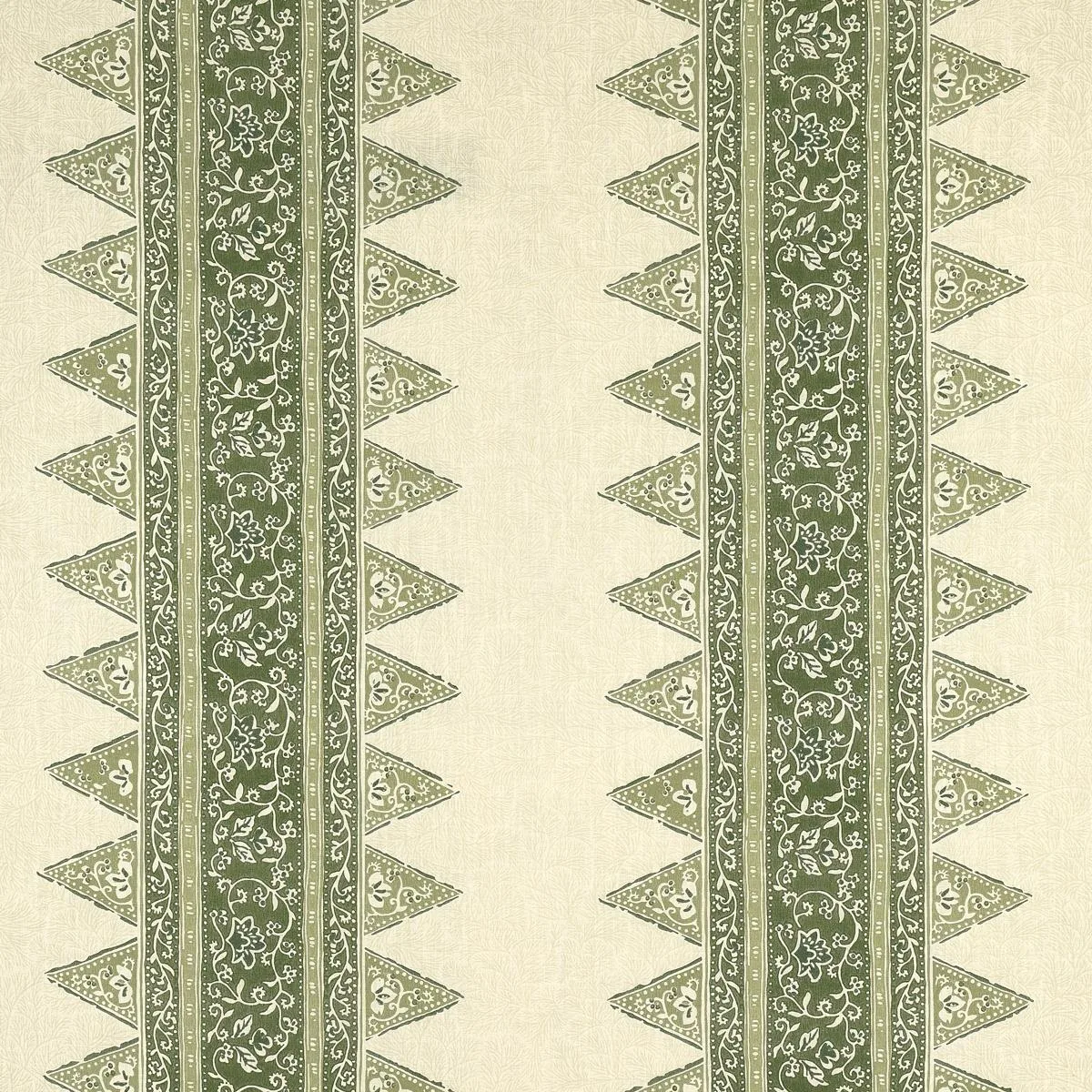 Schumacher 180720 Foxglove Indoor/Outdoor Leaf Green fabric swatch