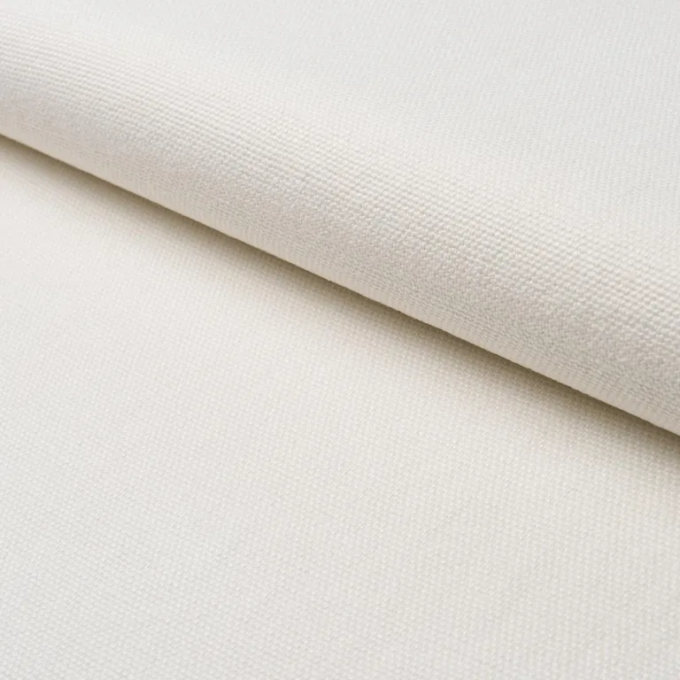 Schumacher 84940 Franc Linen Blanc fabric swatch