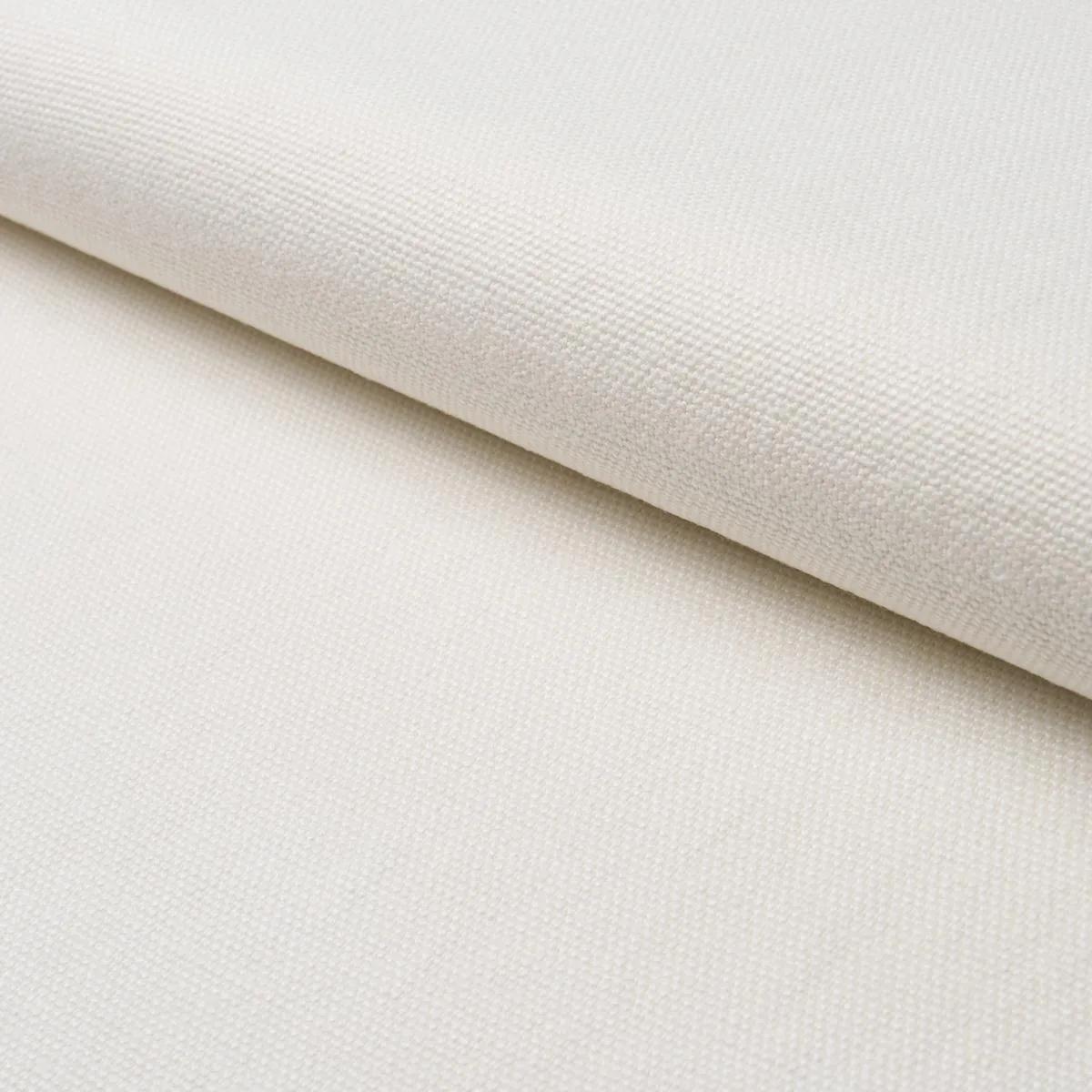 Schumacher 84940 Franc Linen Blanc fabric swatch