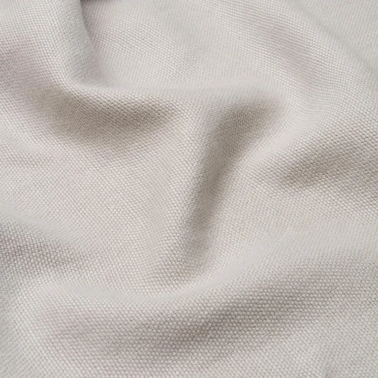 Schumacher 84944 Franc Linen Dove fabric swatch