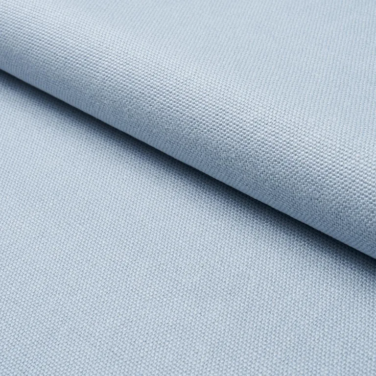 Schumacher 84945 Franc Linen Sky fabric swatch