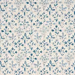 Schumacher 182160 Frances Floral Indoor/Outdoor Blues fabric swatch