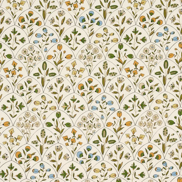 Schumacher 182161 Frances Floral Indoor/Outdoor Document fabric swatch