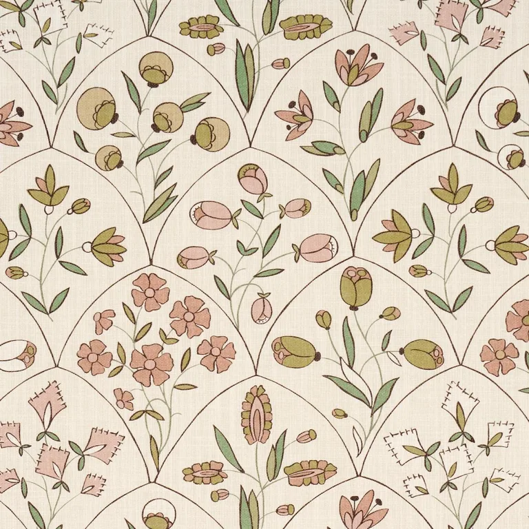 Schumacher 182162 Frances Floral Indoor/Outdoor Petal fabric swatch