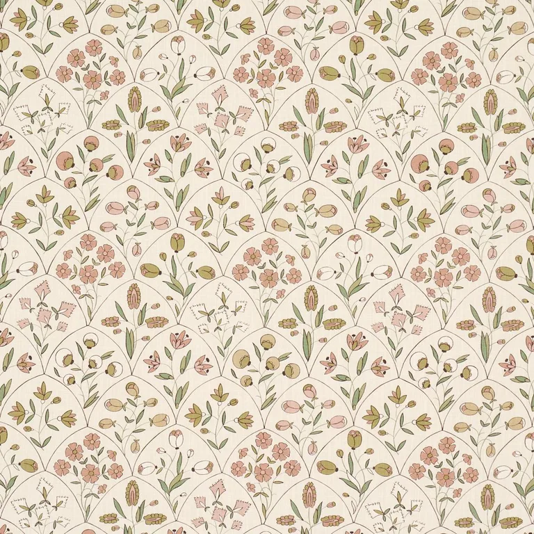 Schumacher 182162 Frances Floral Indoor/Outdoor Petal fabric swatch