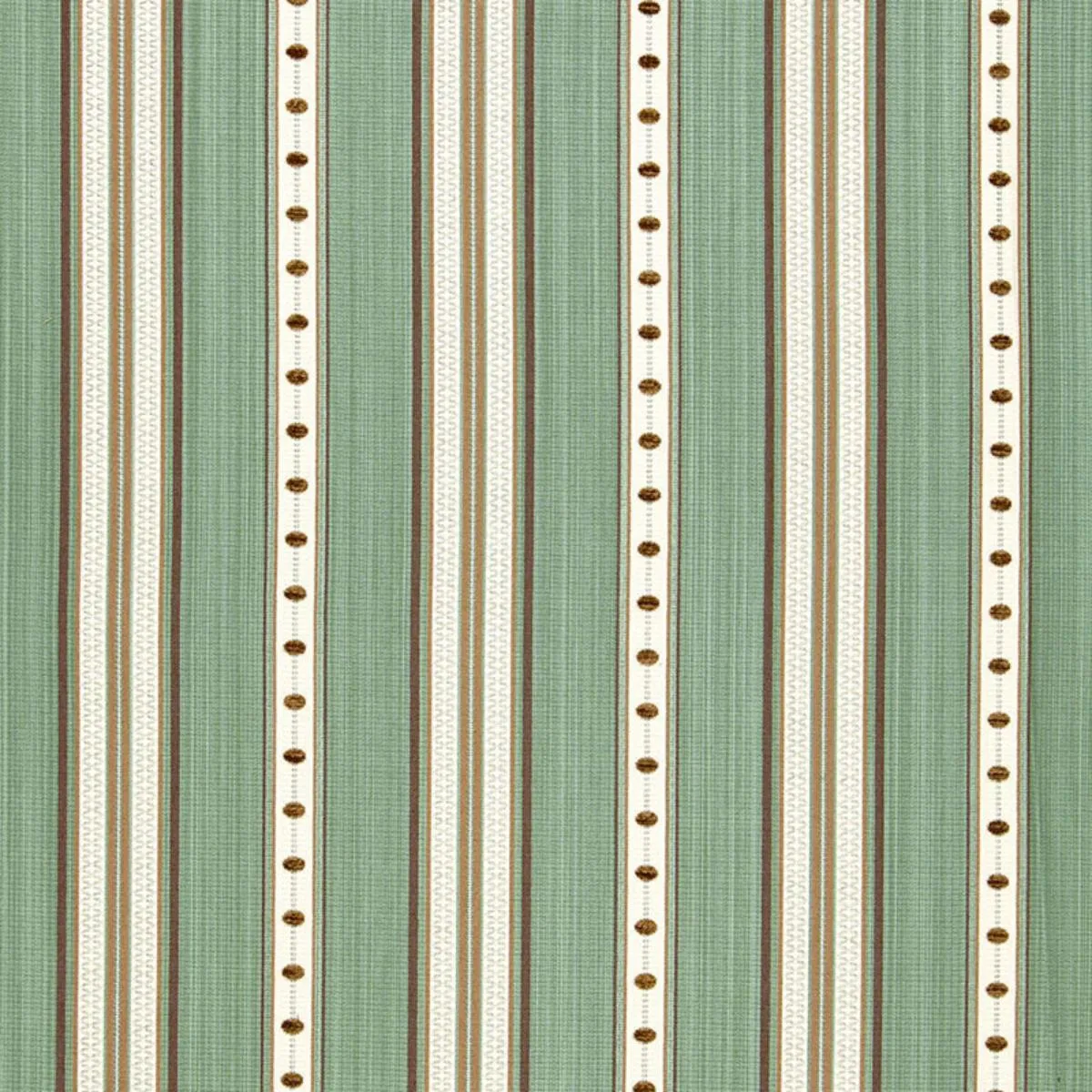 Schumacher 64753 Francesca Stripe Aqua fabric swatch