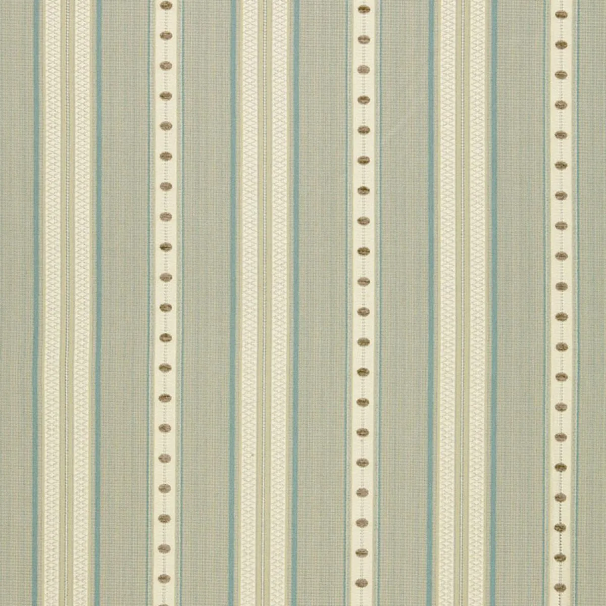 Schumacher 64750 Francesca Stripe Moonstone fabric swatch
