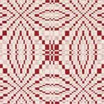 Schumacher 82912 Francestown Coverlet Crimson fabric swatch