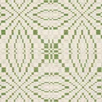 Schumacher 82910 Francestown Coverlet Leaf fabric swatch