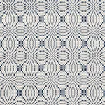Schumacher 82911 Francestown Coverlet Navy fabric swatch