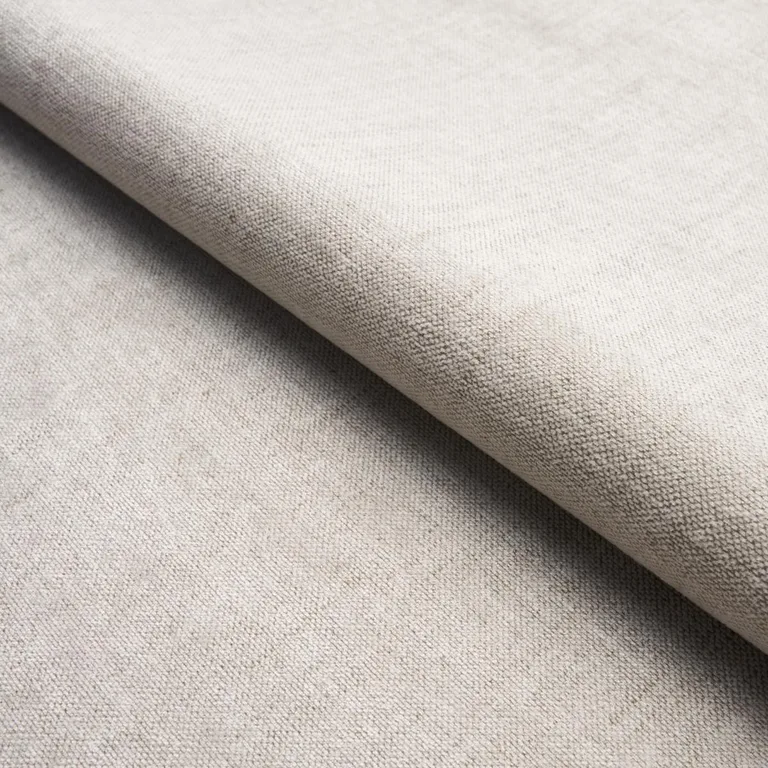 Schumacher 71725 Franco Linen-Blend Chenille Birch fabric swatch