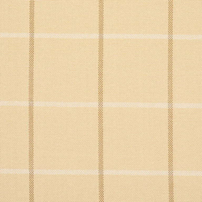 Schumacher 83780 Frannie Windowpane Camel fabric swatch