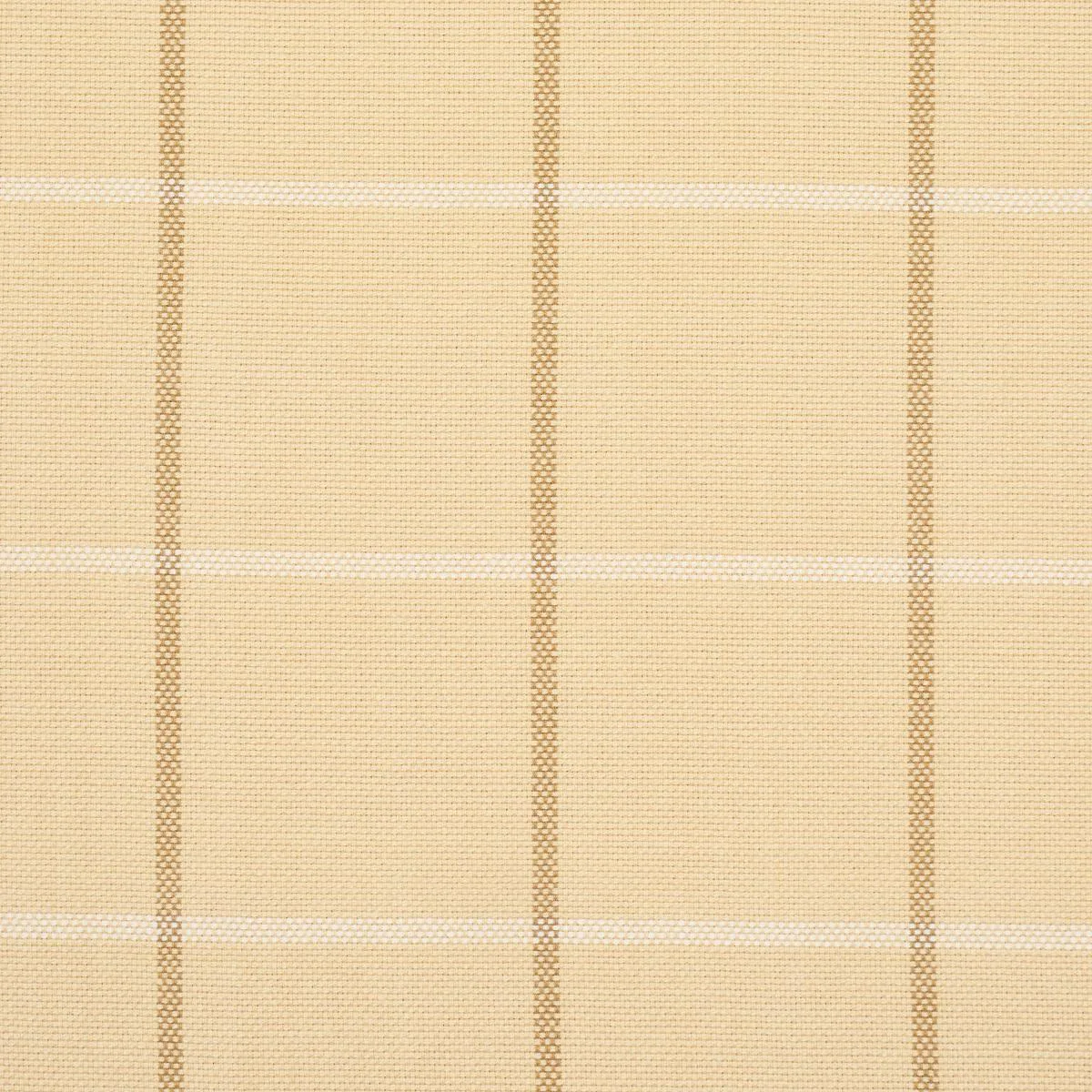 Schumacher 83780 Frannie Windowpane Camel fabric swatch