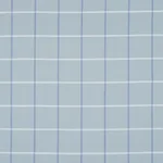 Schumacher 83782 Frannie Windowpane China Blue fabric swatch