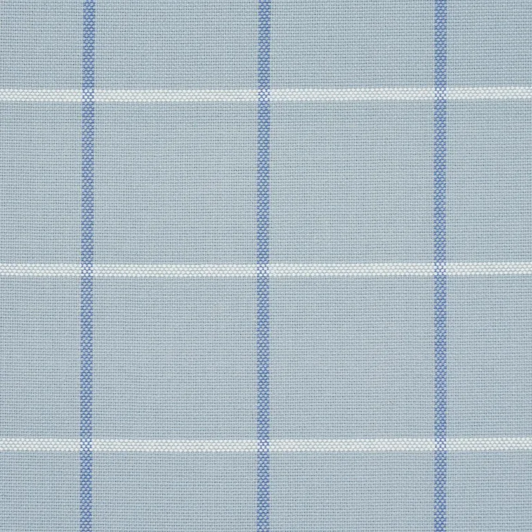 Schumacher 83782 Frannie Windowpane China Blue fabric swatch