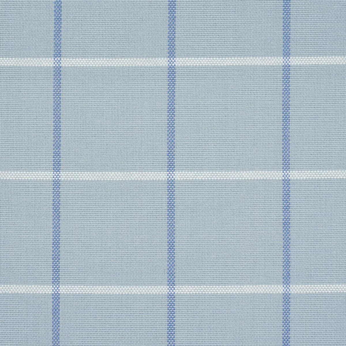 Schumacher 83782 Frannie Windowpane China Blue fabric swatch