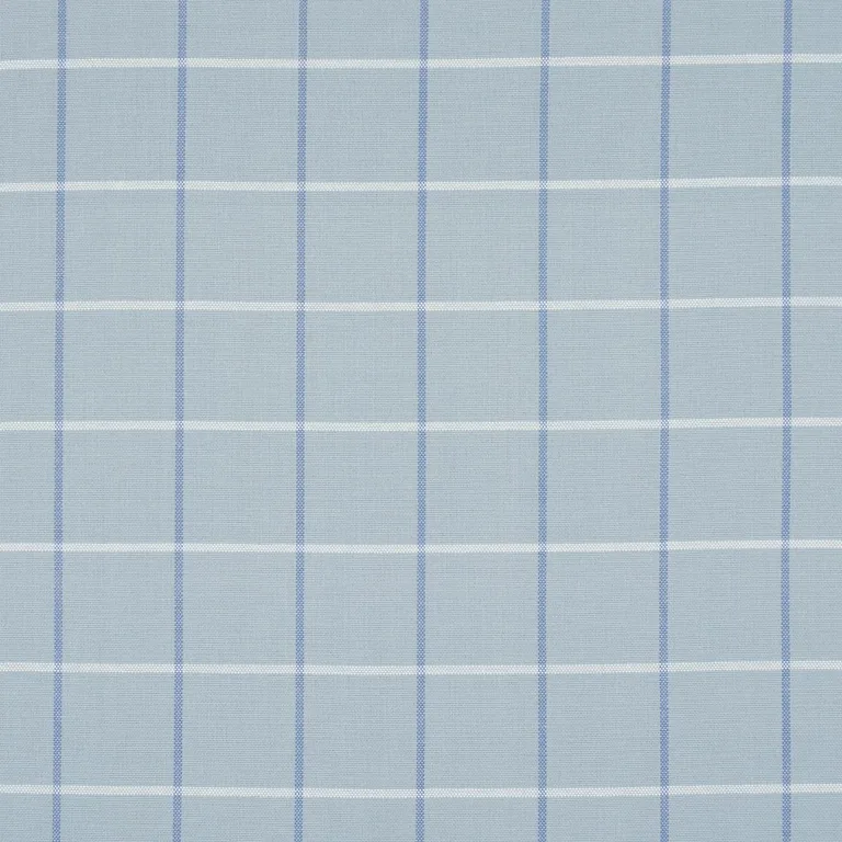 Schumacher 83782 Frannie Windowpane China Blue fabric swatch