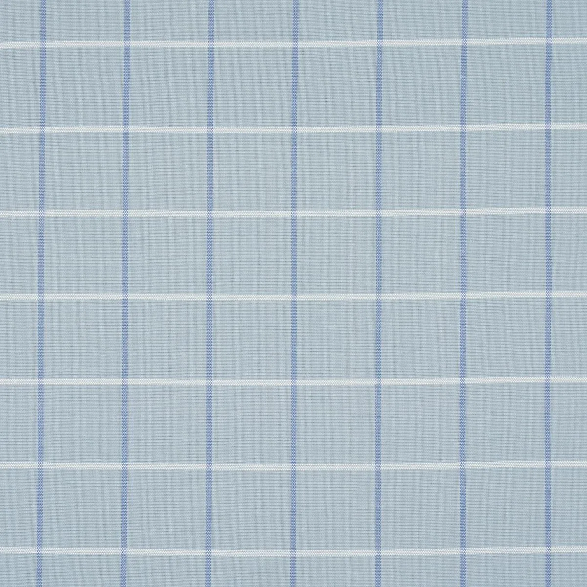 Schumacher 83782 Frannie Windowpane China Blue fabric swatch