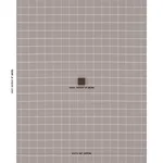 Schumacher 83788 Frannie Windowpane Chocolate fabric swatch