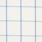 Schumacher 83784 Frannie Windowpane Cobalt fabric swatch