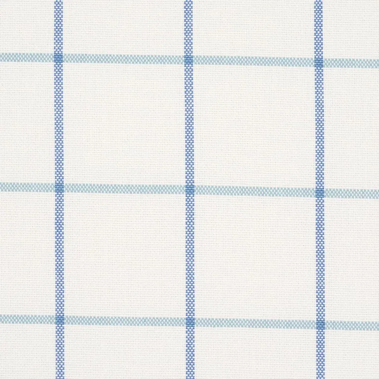 Schumacher 83784 Frannie Windowpane Cobalt fabric swatch