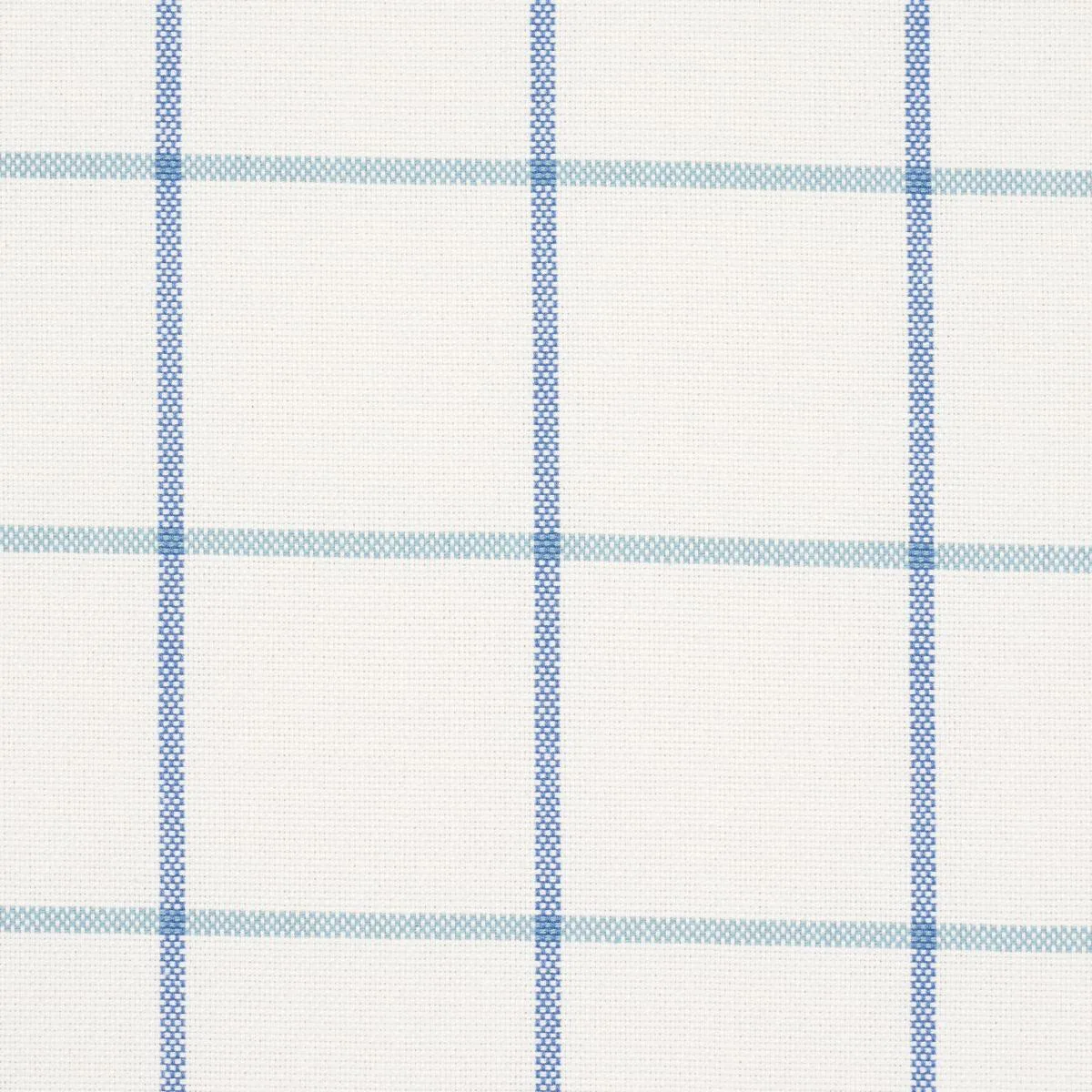 Schumacher 83784 Frannie Windowpane Cobalt fabric swatch