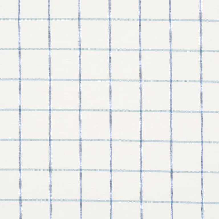 Schumacher 83784 Frannie Windowpane Cobalt fabric swatch