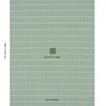 Schumacher 83783 Frannie Windowpane Green fabric swatch