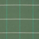 Schumacher 83783 Frannie Windowpane Green fabric swatch