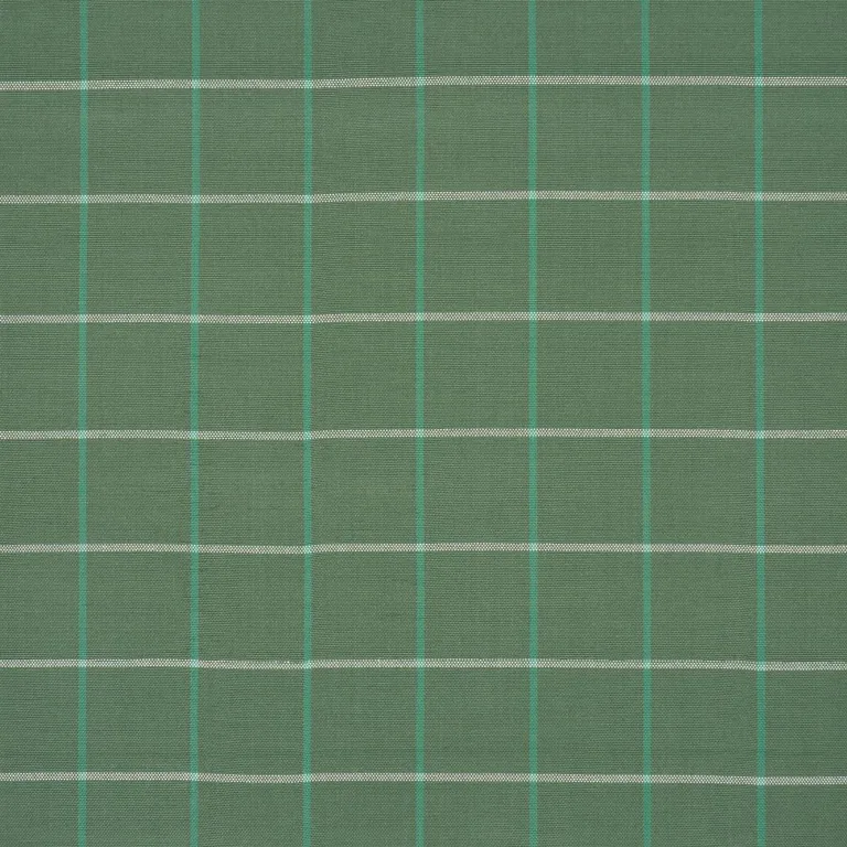 Schumacher 83783 Frannie Windowpane Green fabric swatch