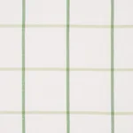 Schumacher 83786 Frannie Windowpane Leaf Green fabric swatch