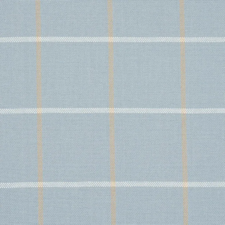 Schumacher 83785 Frannie Windowpane Light Blue fabric swatch