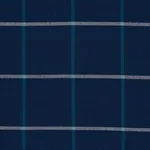 Schumacher 83787 Frannie Windowpane Navy fabric swatch