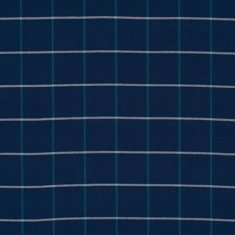 Schumacher 83787 Frannie Windowpane Navy fabric swatch