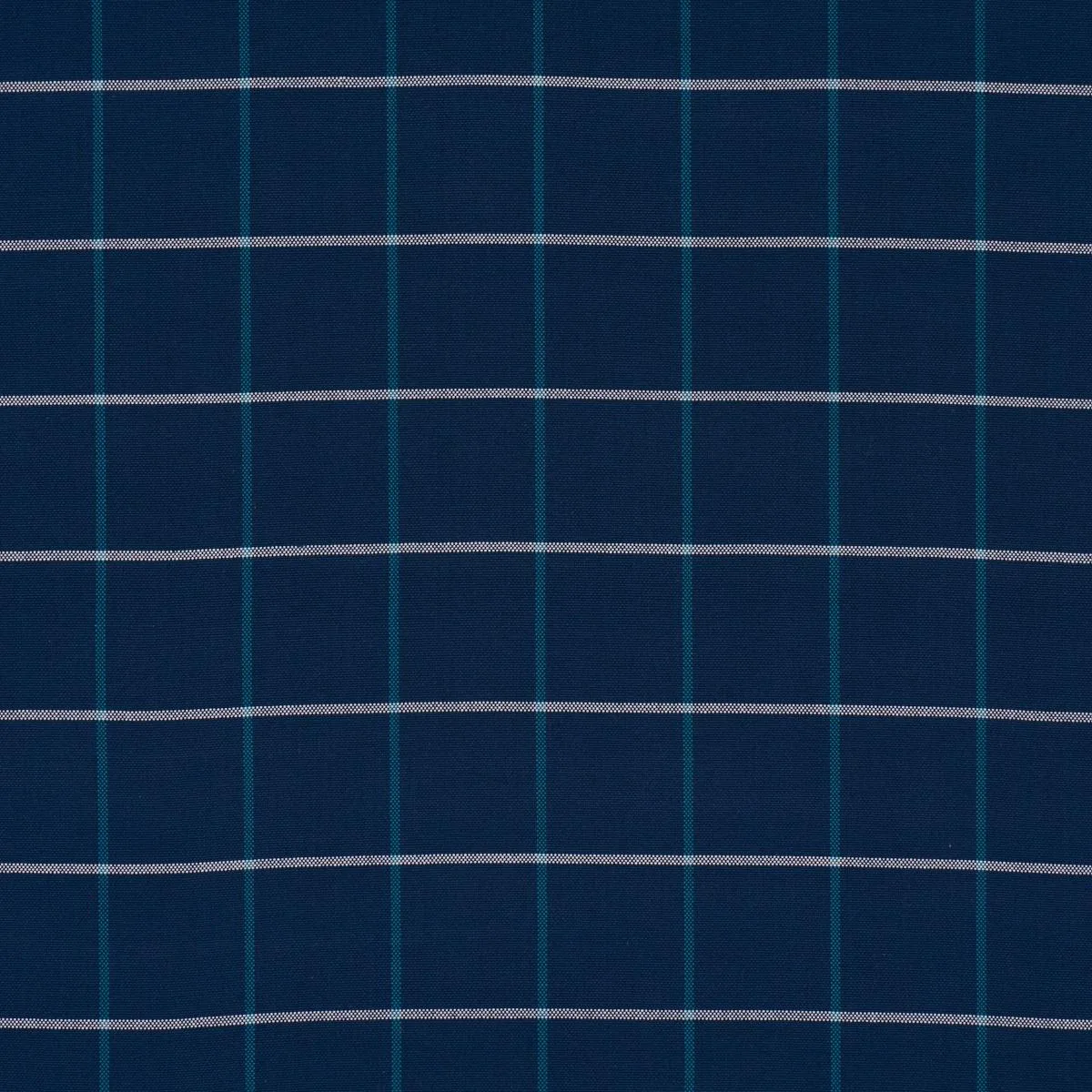 Schumacher 83787 Frannie Windowpane Navy fabric swatch
