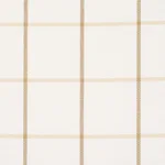 Schumacher 83781 Frannie Windowpane Neutral fabric swatch