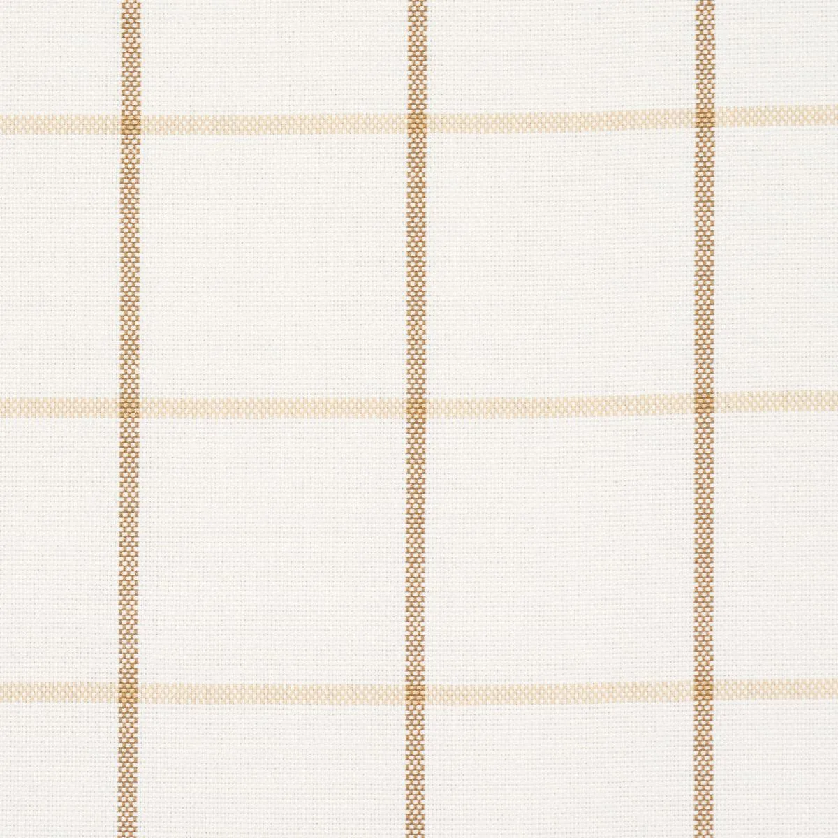 Schumacher 83781 Frannie Windowpane Neutral fabric swatch