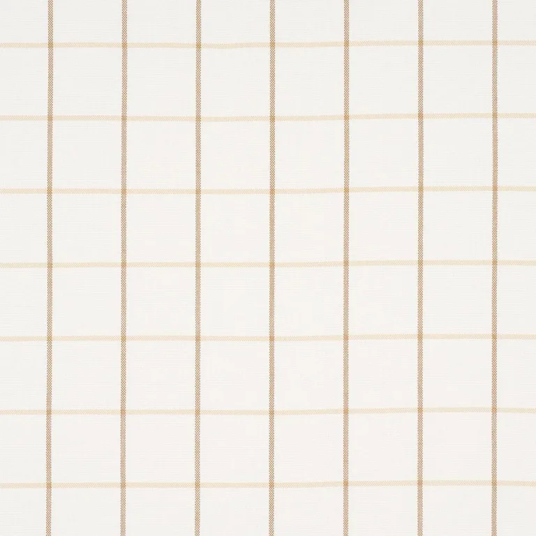 Schumacher 83781 Frannie Windowpane Neutral fabric swatch