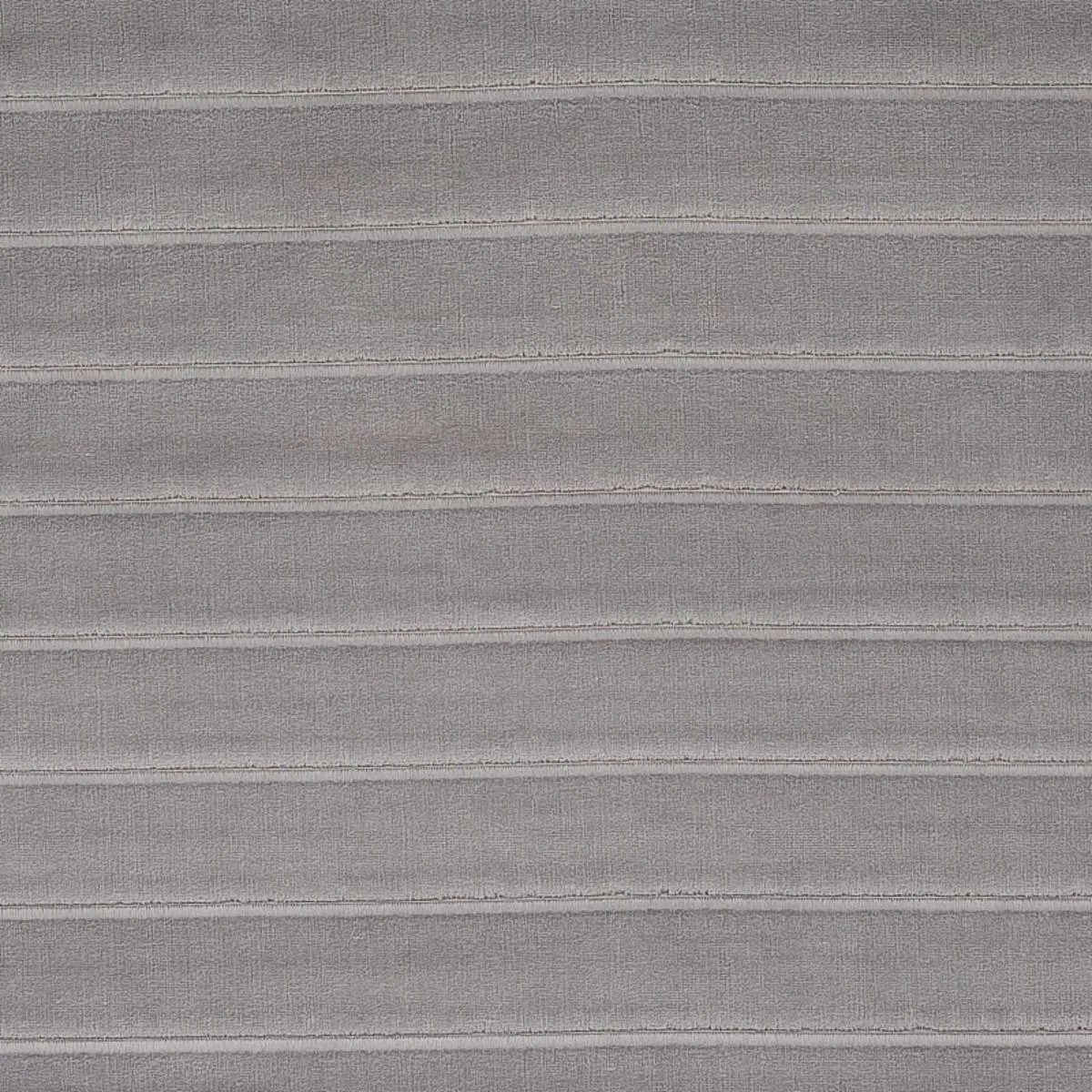 Schumacher 80463 Frederika Channeled Velvet Otter Grey fabric swatch