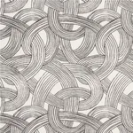 Schumacher 178711 Freeform Black fabric swatch