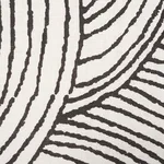 Schumacher 178711 Freeform Black fabric swatch