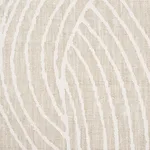 Schumacher 178712 Freeform Natural fabric swatch