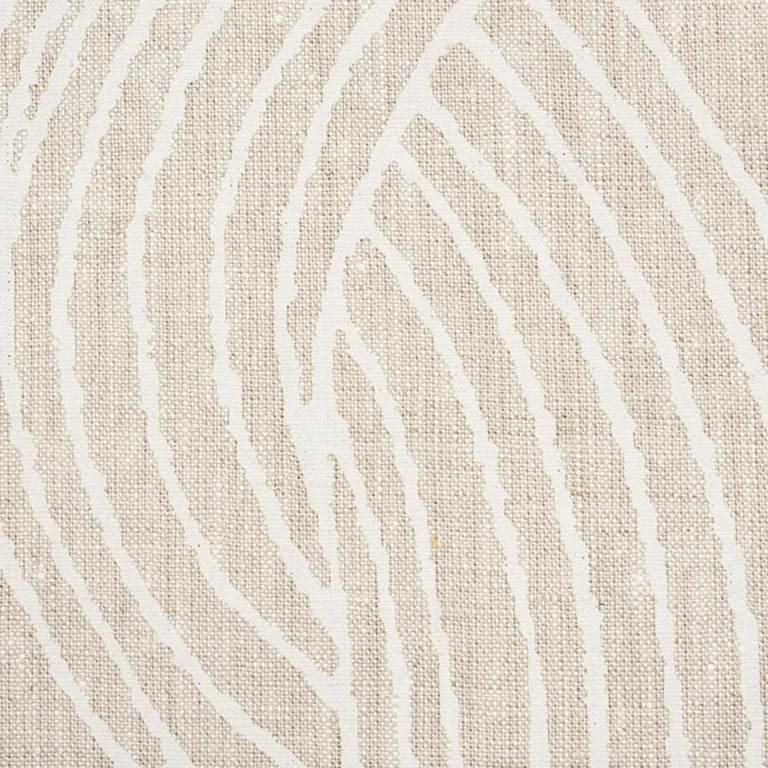 Schumacher 178712 Freeform Natural fabric swatch