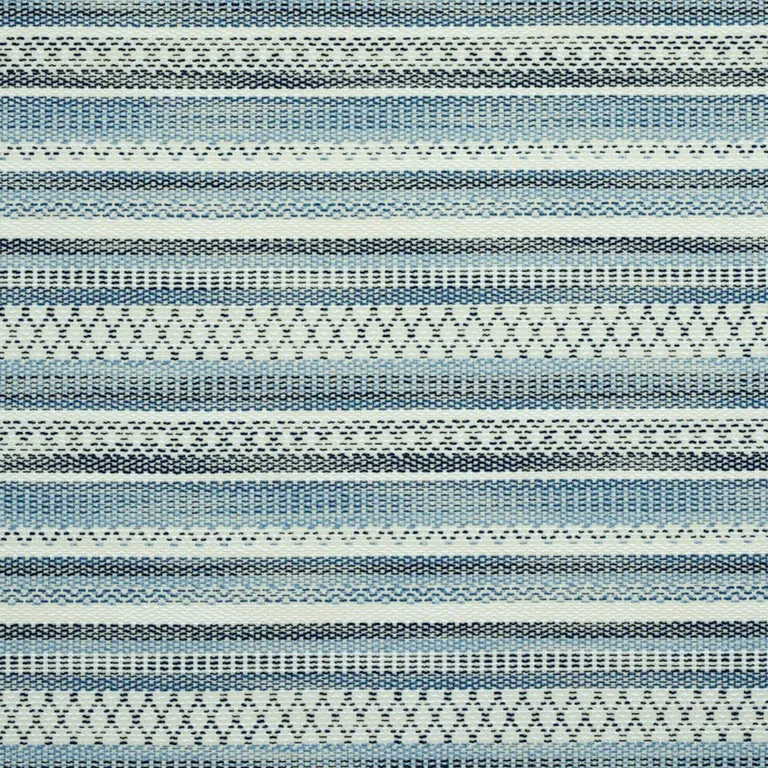 Schumacher 79190 Fremont Indoor/Outdoor Blue fabric swatch