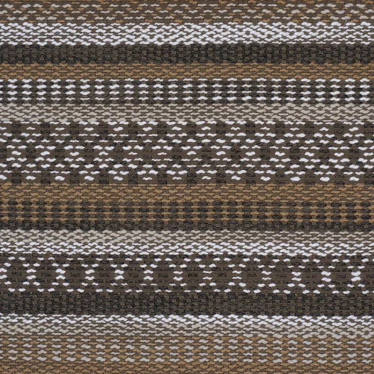 Schumacher 79193 Fremont Indoor/Outdoor Brown fabric swatch