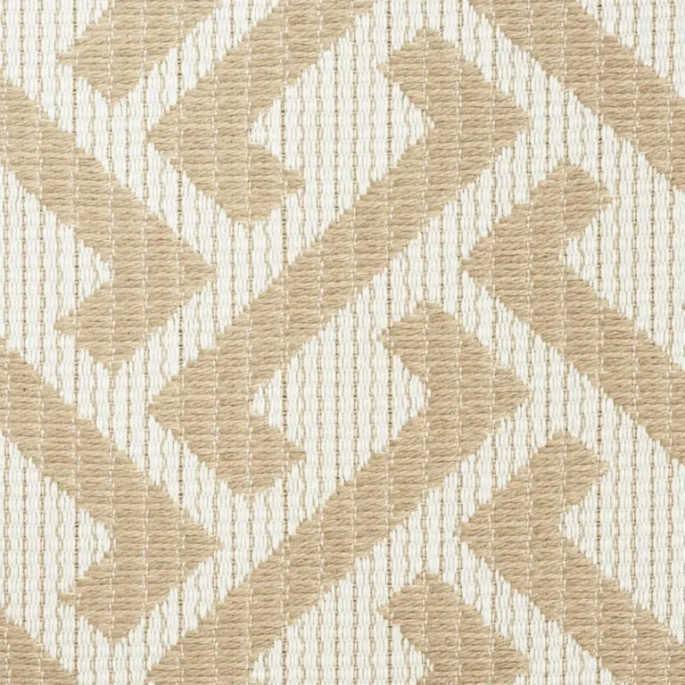 Schumacher 73121 Fresh Air Indoor/Outdoor Sand fabric swatch