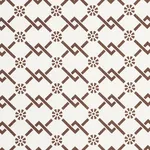 Schumacher 178312 Fretwork Flower Chestnut fabric swatch